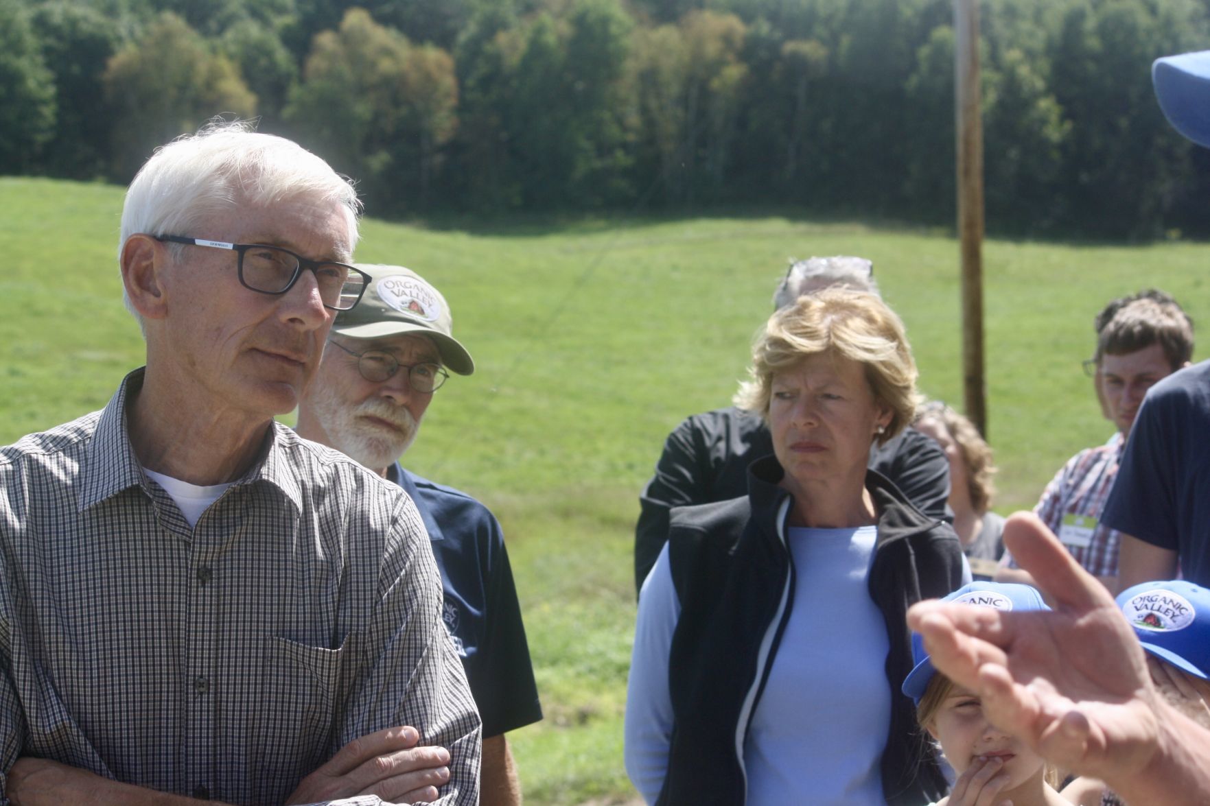 Gov. Evers and Sen. Baldwin tour Gearing Oakdale Farms